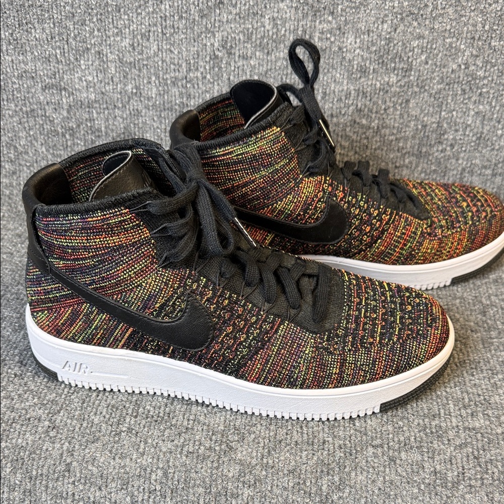 Nike Air Force 1 Ultra Flyknit Mid Multicolor Men's Size 10 US 817420-002 - Picture 7 of 11